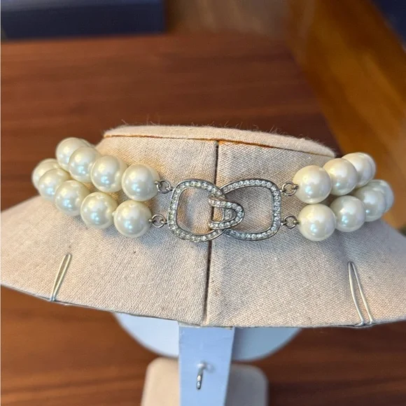 Antique double stranded pearl necklace - Picture 2 of 2